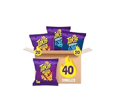 Takis Fuego and Blue Heat Chips 1 oz 40 Pack