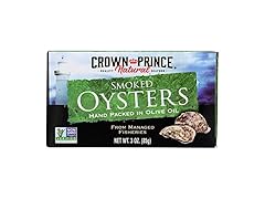 Crown Prince Natural Smoked Oysters in Pure Olive Oil