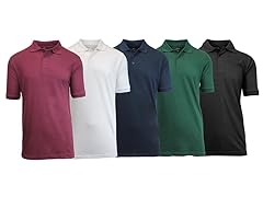 Galaxy by Harvic Men's Pique Polo Packs