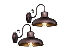TOBUSA 2-Pack Dusk to Dawn Outdoor Wall Lights