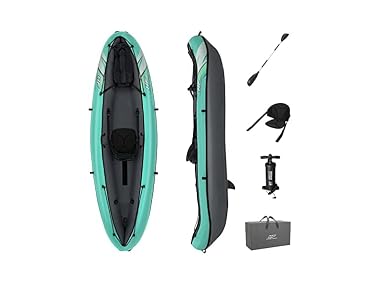 $69.99, Was $259.99, 73% Off! Bestway Hydro-Force 1-Person Inflatable Kayak Set dealfomo