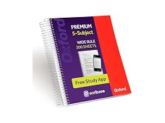Oxford Oxford Spiral Notebook with Free Study