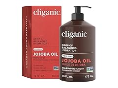 Cliganic Jojoba Oil Non-GMO, Bulk 16oz |