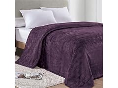 Amrani Embossed Microplush Blanket