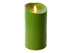 7" Indoor/Outdoor Flameless Candle - Apple Green