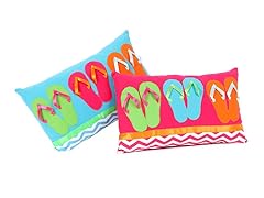 Flip Flop Accent Pillow Set of 2