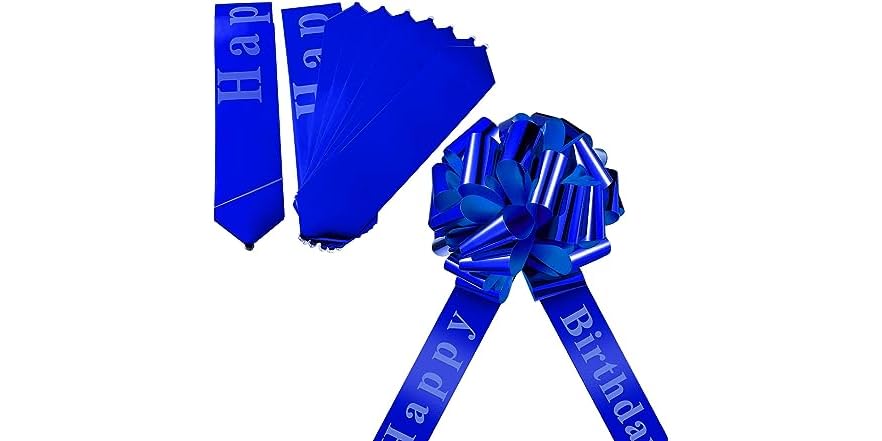 Happy Birthday Car Bow Big Car Ribbon