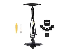 VIBRELLI Bike Floor Pump with Gauge &