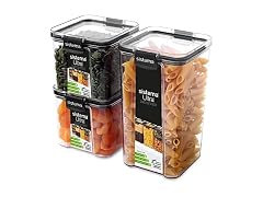 Sistema Food Storage Containers with Airtight Lids, 3 Pack