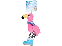 Bow Wow Squeaky Plush Dog Toys – Flamingo