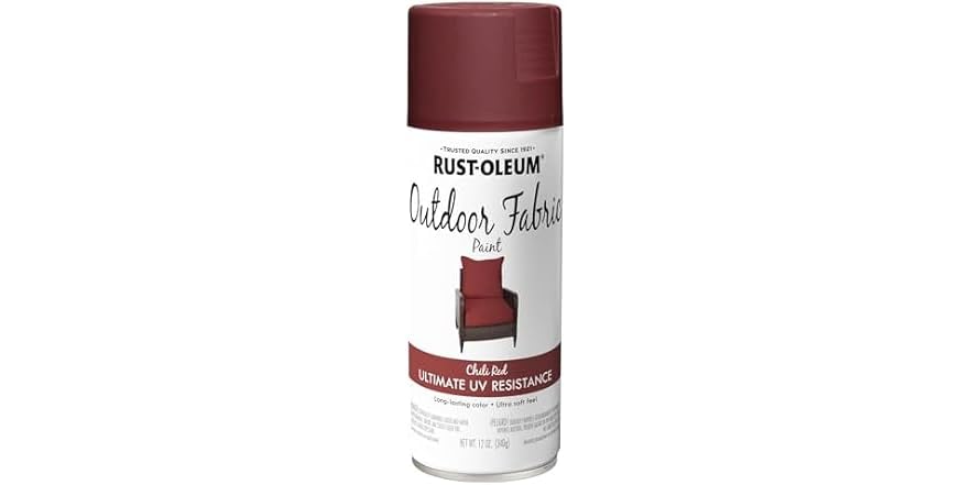 Rust-Oleum Outdoor Fabric Spray Paint 12oz Chili Red