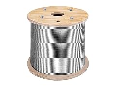 T316 1x19 Stainless Steel Cable 1/8" Cable Rail Wire Rope Aircraft Cab