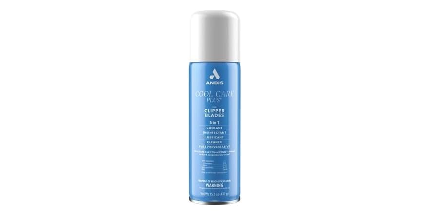 Andis 12750 Cool Care Plus 5-in-1 Clipper Spray, 15.5 oz