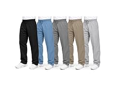 4Pk Mens Open Bottom Sweatpants