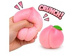 Soft Peach Crunch Squishy 2-Pk