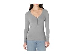 Amazon Essentials Women Slim-fit Henley T-shirt
