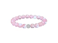 Mystic Mermaid Glass Bracelet Pink 8MM