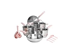 Paris Hilton Stainless Steel Pots and Pans Set 10PC