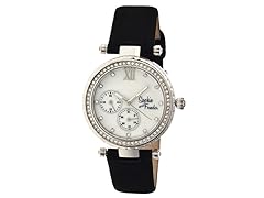 Montreal MOP Leather Band Watch w/Date