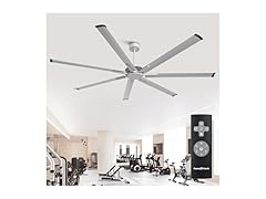 Parrot Uncle F8311S110V 100" Silver Industrial Ceiling Fan