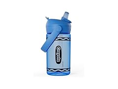 CamelBak Crayola Flip Straw Bottle, 14oz, Cerulean