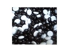 Creative Stuff Glass - 1 LB Black & White Mix Glass Gems - Vase Fillers
