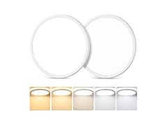 GoBright B0DNK13M5Y 2-Pack 20W Dimmable LED Flush 