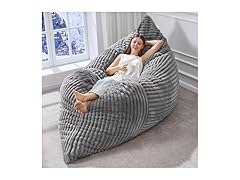 3 in 1 Bean Bag Chair Grey