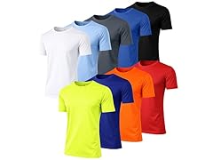 6Pk Mens S/S Performance Active Tee