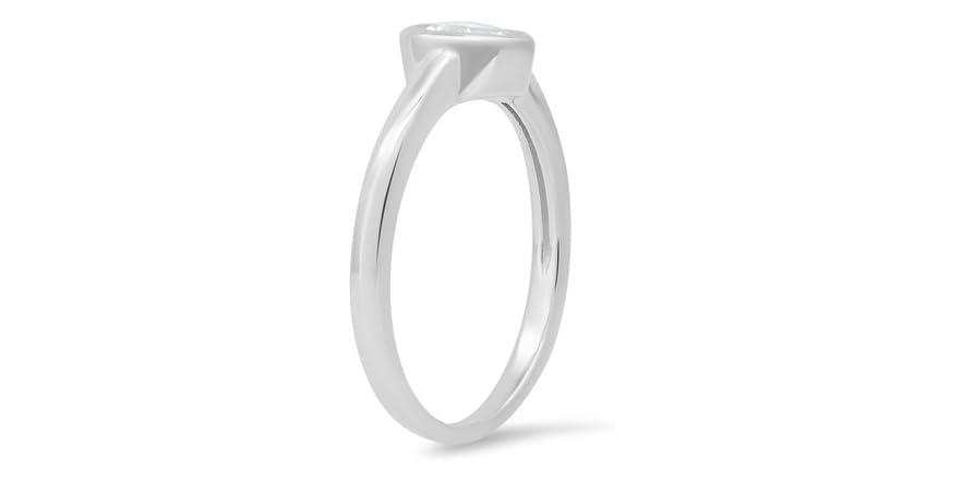 Queen Jewels Bezel-set Heart Ring