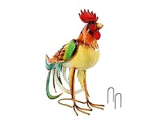 Sunnydaze Decor XCA-262 Romeo the Rooster Metal Statue
