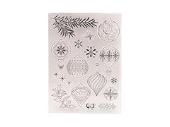 DIYology Christmas Ornaments Clear Stamps