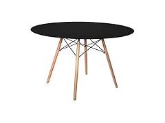 LeisureMod Dover Round Dining Table