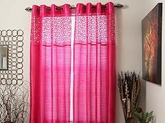 108" Sonya Grommet Panel - Fuchsia