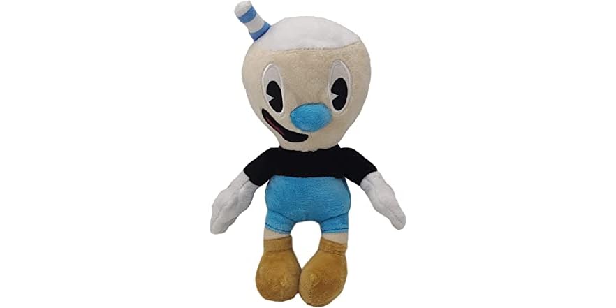 2pcs Cuphead Plush Mugman Game Doll Toy