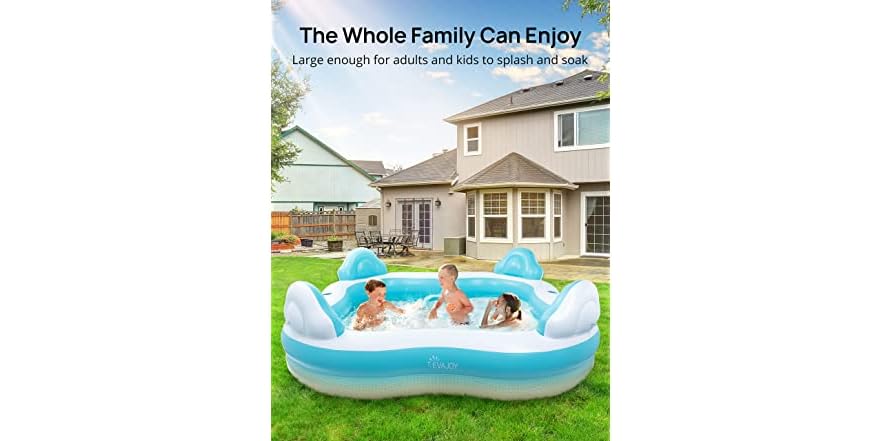 Evajoy Inflatable Swimming Pool