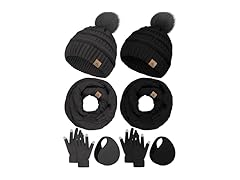 LOROME Earmuff Scarf Hat and Gloves