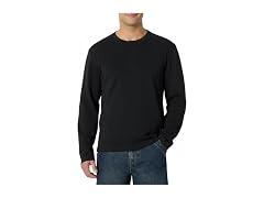 Amazon Essentials Men (XL) Henley Shirt Black