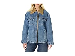 Amazon Ess. Women Faux-Shearling Denim Jacket