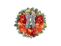 Vlorart 20" Fall Wreaths for Front Door,Fall Wrea