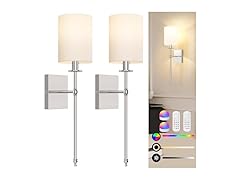 Bosceos Battery Operated Wall Sconces Set of 2