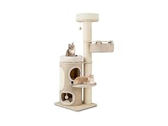 Tangkula Cat Tree Tower, 61 Inch Multi-Level