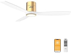 OPONL Natural Solid Wood 52in Ceiling Fan