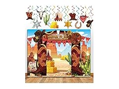 TMCCE 22 PCS Western Cowboy Party Decor