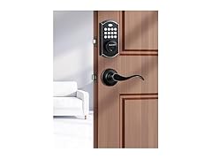 ELAMOR M19 ORB Keyless Lever Door Lock Oil Rub Bronze
