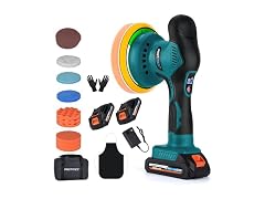 Protmex Cordless 6 Inch Car Buffer Waxer Kit