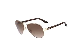 Ferragamo Men's Sunglasses, Shiny Gold