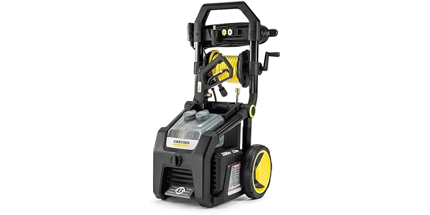 Computer Getting Sprayed With A Hose Karcher Pressure Washer