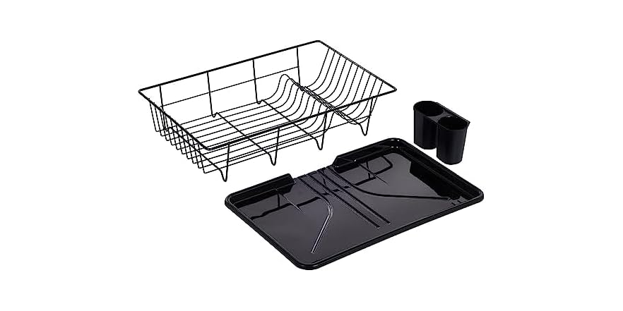 Dish Drainer Drain Board and Utensil Holder