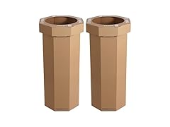 Fleur 25-Gallon Traditional Classic Disposable Corrugated Cardboard Event Trash Can 